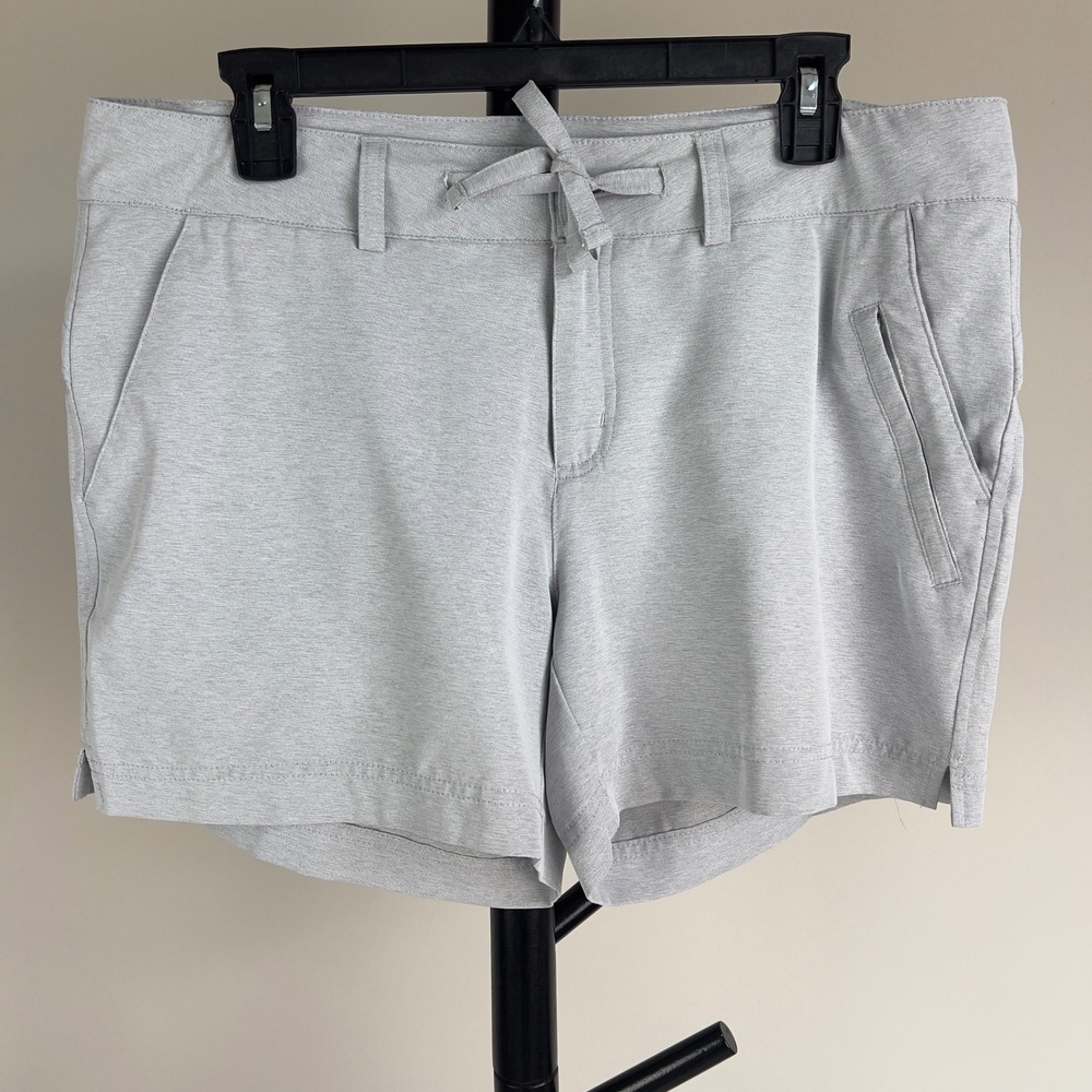 Magellan Outdoors Women Heather Gray Performance Hiking Athletic Shorts Large